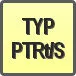 Piktogram - Typ: PTRt/S